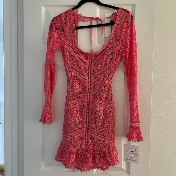 For Love and Lemons Emerie Dress - Pink - Picture 5 of 6